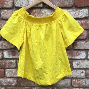 !SOLD! J Crew Off Shoulder Smocked Top